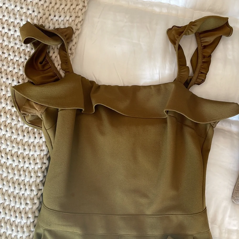 Kittenish Olive jumpsuit - Picture 2 of 4